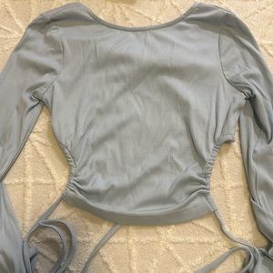 Cutout back crop top